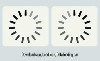 downloaden teken, laden icoon, gegevens bezig met laden bar vector illustratie logo sjabloon voor veel doeleinden.