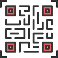 qr code icoon afbeelding. vector