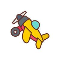 vliegtuig speelgoed- icoon in vector. illustratie vector