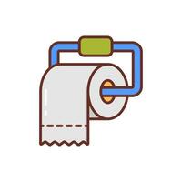 toilet papier icoon in vector. illustratie vector