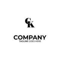 ck brief logo ontwerp vector