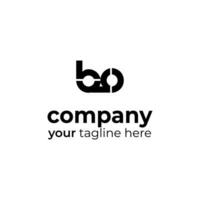 bb brief logo ontwerp vector