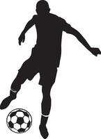 voetbal speler vector silhouet illustratie