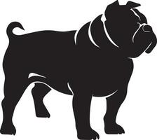 stier hond vector silhouet illustratie