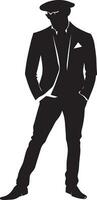 elegant Mens vector silhouet illustratie