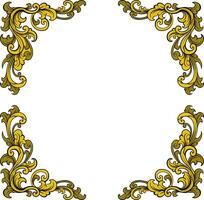 luxe kader ornament bruiloft decoratie vector