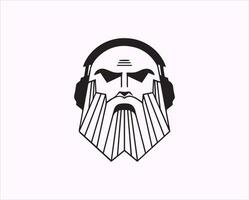 Odin logo ontwerp legendarisch god mascotte vector