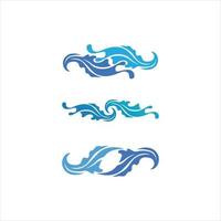 water golf pictogram vector abstract logo blauwe oceaan en strand