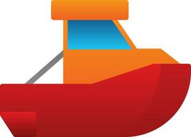 speelgoed- boot vector icoon ontwerp