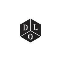 dlo brief logo ontwerp.dlo creatief eerste dlo brief logo ontwerp. dlo creatief initialen brief logo concept. vector