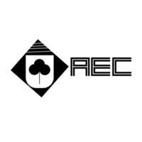 aec brief logo ontwerp.aec creatief eerste aec brief logo ontwerp. aec creatief initialen brief logo concept. vector