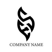 es brief logo ontwerp.es creatief eerste es brief logo ontwerp. es creatief initialen brief logo concept. vector
