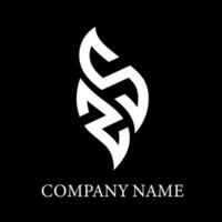 zs brief logo ontwerp.zs creatief eerste zs brief logo ontwerp. zs creatief initialen brief logo concept. vector