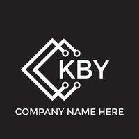 kby brief logo ontwerp.kby creatief eerste kby brief logo ontwerp. kby creatief initialen brief logo concept. vector