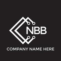 printnbb brief logo ontwerp.nbb creatief eerste nb brief logo ontwerp. nb creatief initialen brief logo concept. vector