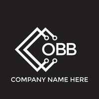 printobb brief logo ontwerp.obb creatief eerste ob brief logo ontwerp. ob creatief initialen brief logo concept. vector