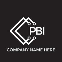 printpbi brief logo ontwerp.pbi creatief eerste pbi brief logo ontwerp. pbi creatief initialen brief logo concept. vector