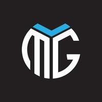 mg brief logo ontwerp.mg creatief eerste mg brief logo ontwerp. mg creatief initialen brief logo concept. vector