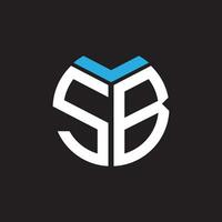 sb brief logo ontwerp.sb creatief eerste sb brief logo ontwerp. sb creatief initialen brief logo concept. vector