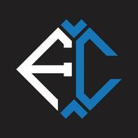 fc brief logo ontwerp.fc creatief eerste fc brief logo ontwerp. fc creatief initialen brief logo concept. vector