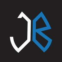 jb brief logo ontwerp.jb creatief eerste jb brief logo ontwerp. jb creatief initialen brief logo concept. vector