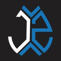 jz brief logo ontwerp.jz creatief eerste jz brief logo ontwerp. jz creatief initialen brief logo concept. vector