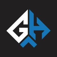 gh brief logo ontwerp.gh creatief eerste gh brief logo ontwerp. gh creatief initialen brief logo concept. vector