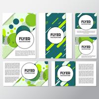 frisse mode achtergrond flyer stijl achtergrond ontwerpsjabloon vector