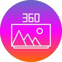 360 beeld vector icoon ontwerp