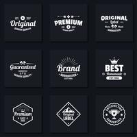 Vintage Retro Vector Logo voor banner