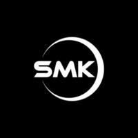 smk brief logo ontwerp in illustrator. vector logo, schoonschrift ontwerpen voor logo, poster, uitnodiging, enz.