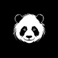 panda, minimalistische en gemakkelijk silhouet - vector illustratie