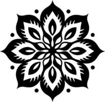 mandala - minimalistische en vlak logo - vector illustratie