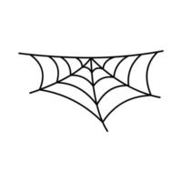 spinnenweb silhouet opknoping voor halloween banner decoraties. geïsoleerd op de achtergrond vector