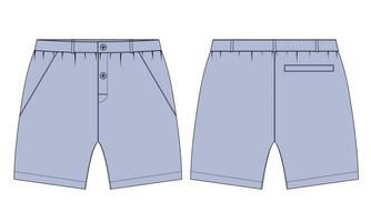 shorts hijgen vector illustratie sjabloon voor Mannen en jongens