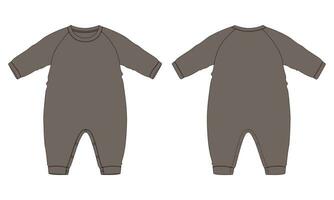 allemaal in een bodysuit vector illustratie sjabloon voor kinderen