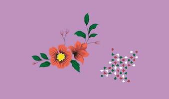 een detailopname van bloemen vector