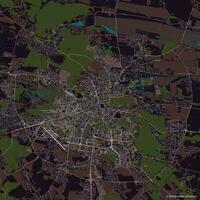 vector stad kaart van leven, lviv oblast, Oekraïne