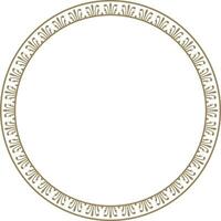 vector goud ronde Chinese ornament. kader, grens, cirkel, ring van Aziatisch volkeren van de oosten-