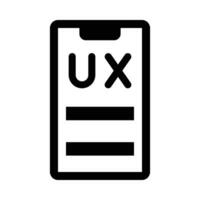 ux vector glyph icoon voor persoonlijk en reclame gebruiken.