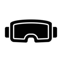 vr bril vector glyph icoon voor persoonlijk en reclame gebruiken.