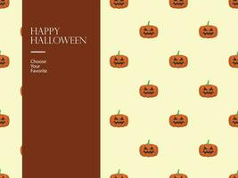 halloween gelukkig vector element verschrikking oktober tekenfilm onheil achtervolgd pompoen nodig uit partij monster kunst