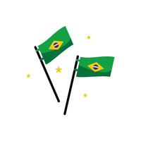 Brazilië element onafhankelijkheid dag illustratie ontwerp vector