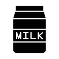 melk vector glyph icoon voor persoonlijk en reclame gebruiken.