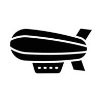 zeppelin vector glyph icoon voor persoonlijk en reclame gebruiken.