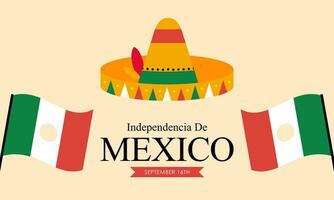 Mexicaans onafhankelijkheid dag achtergrond vector