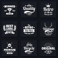 Vintage Retro Vector Logo voor banner