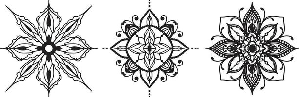 mandala vector grafiek. decoratief cirkel ornament in etnisch oosters stijl. vector abstract mandala patroon. yoga logo's. decoratief ronde ornamenten.