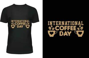 internationale koffiedag vector