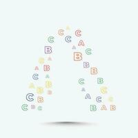 alfabet logo ontwerp sjabloon met abc brieven vector